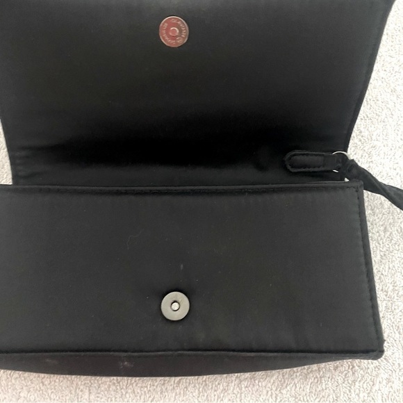 Neiman Marcus Women Evening Bag Envelope Clutch Purse Black EUC - Picture 2 of 8